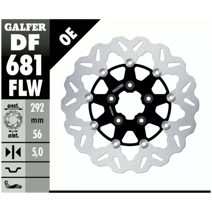 Bromsskiva Wave Semi-flytande GALFER Bromsskiva – bild 2