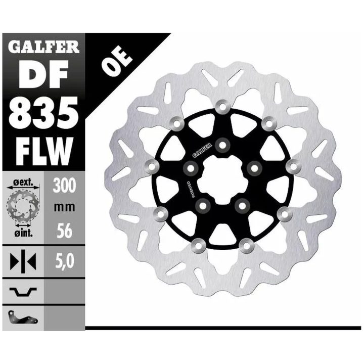 Bromsskiva Wave Semi-flytande GALFER Bromsskiva – bild 2