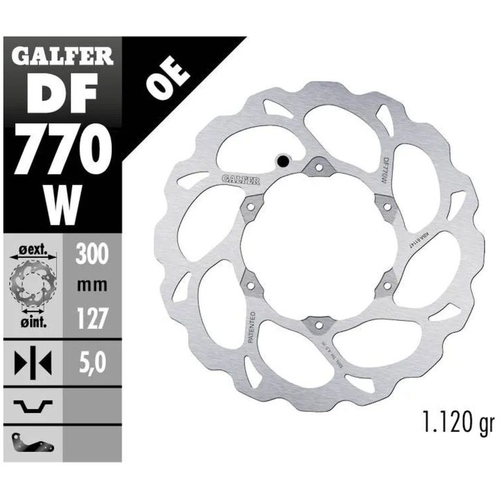 Bromsskiva Wave Silver GALFER – bild 2