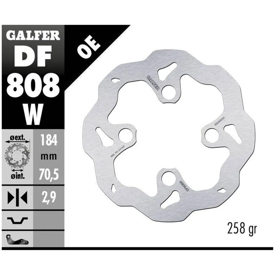 Bromsskiva Wave Silver GALFER – bild 2