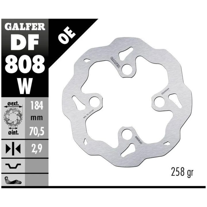 Bromsskiva Wave Silver GALFER – bild 2