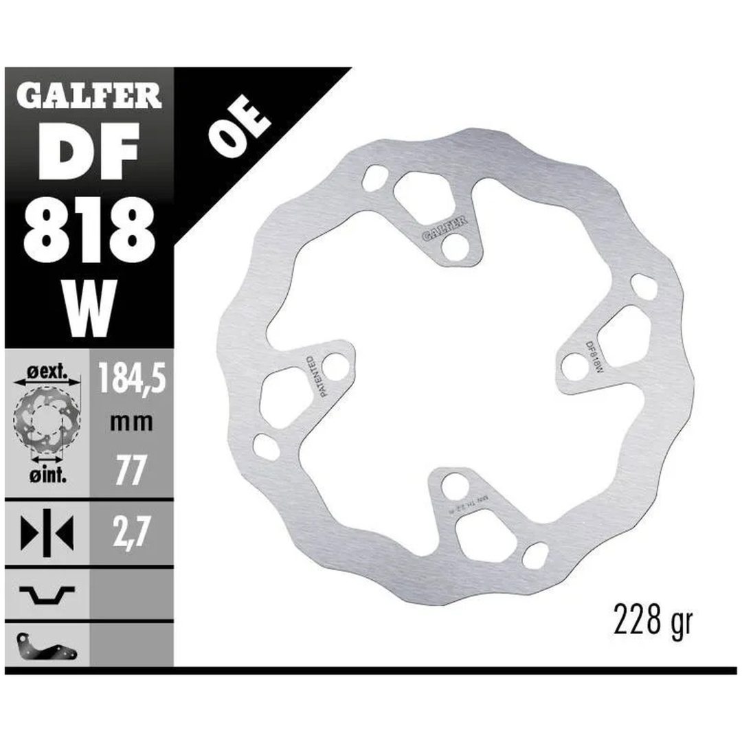 Bromsskiva Wave Silver GALFER – bild 2