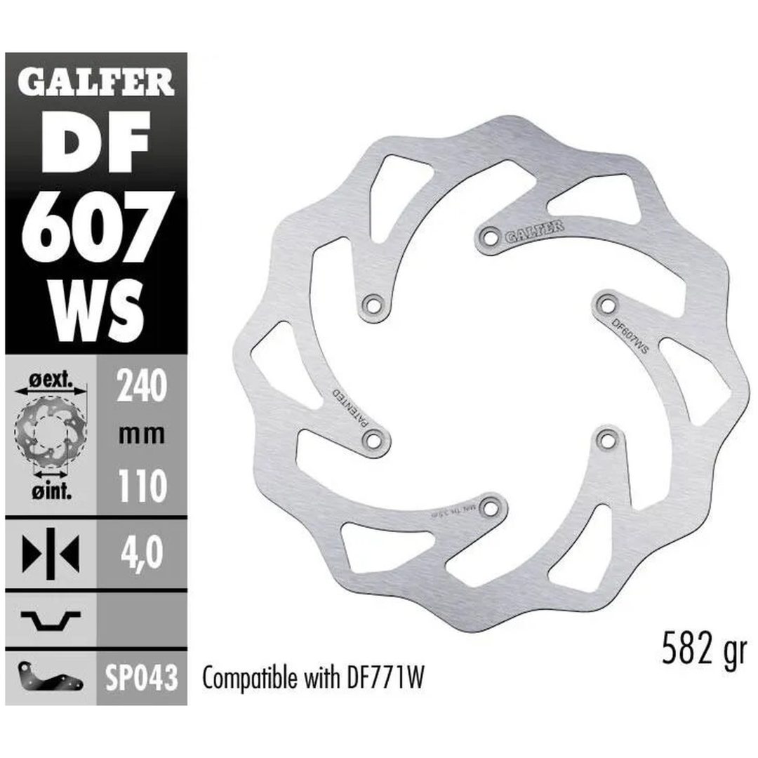Bromsskiva Wave Silver GALFER Bromsskiva – bild 2