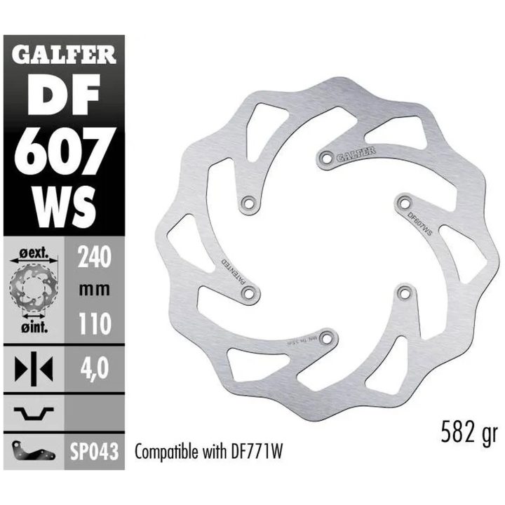 Bromsskiva Wave Silver GALFER Bromsskiva – bild 2