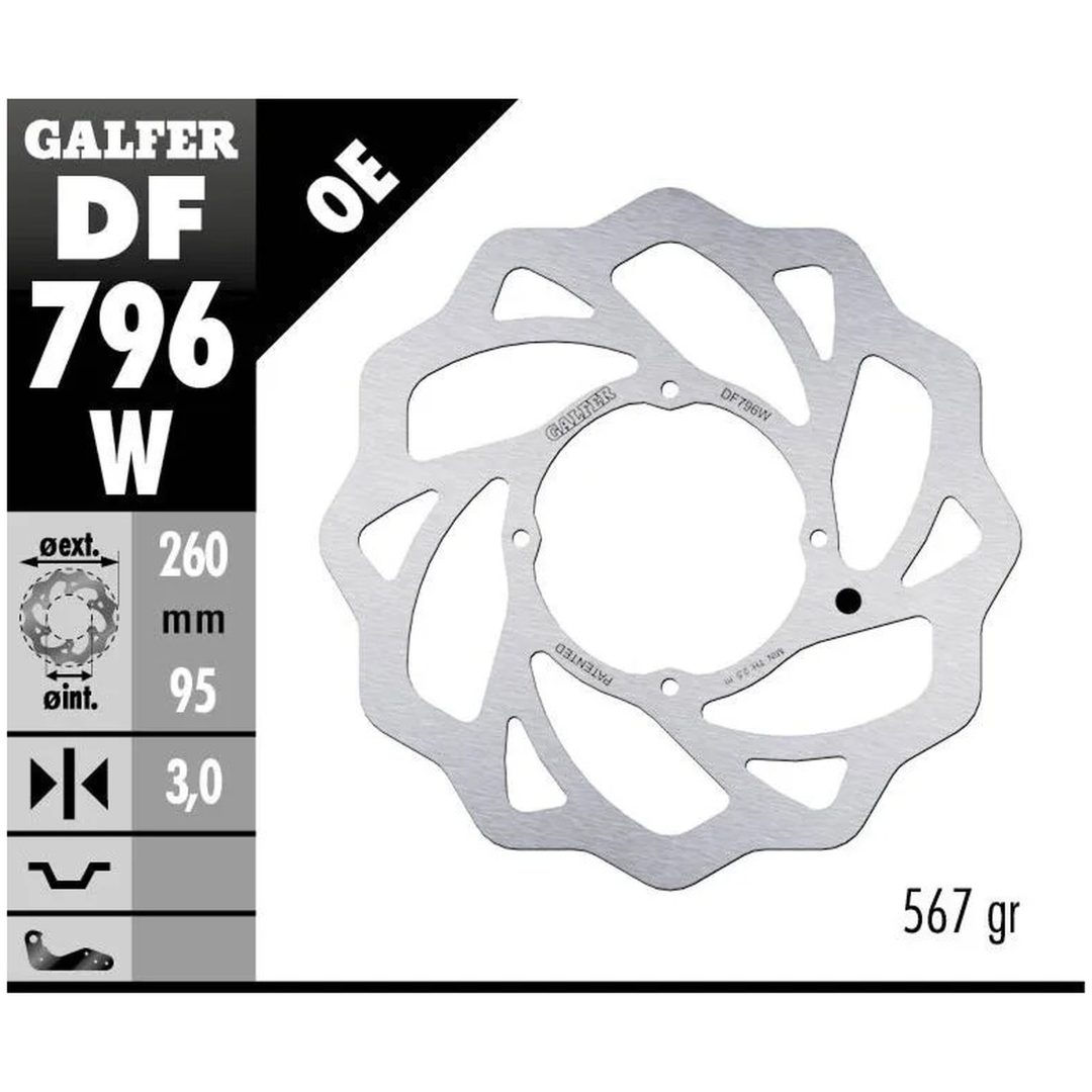 Bromsskiva Wave Silver GALFER Bromsskiva – bild 2