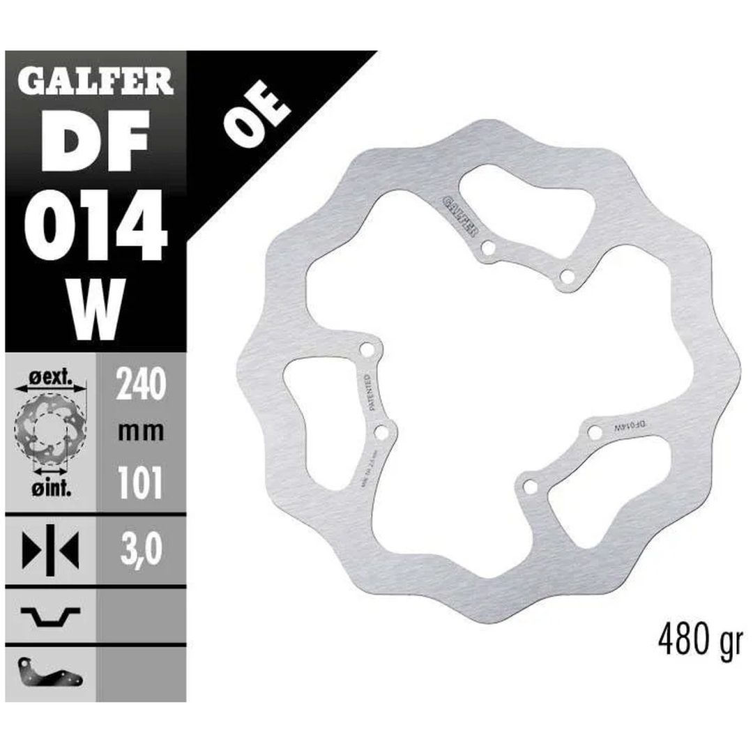 Bromsskiva Wave Silver GALFER Bromsskiva – bild 2