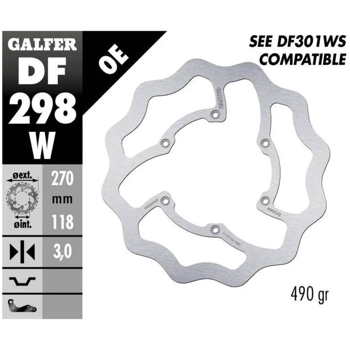 Bromsskiva Wave Silver GALFER Bromsskiva – bild 2