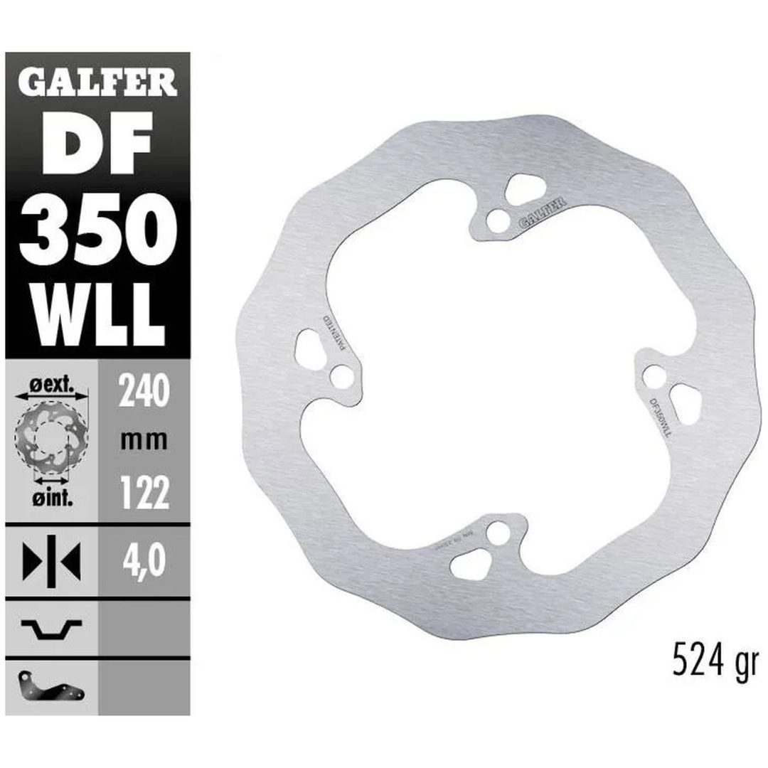 Bromsskiva Wave Silver GALFER Bromsskiva – bild 2