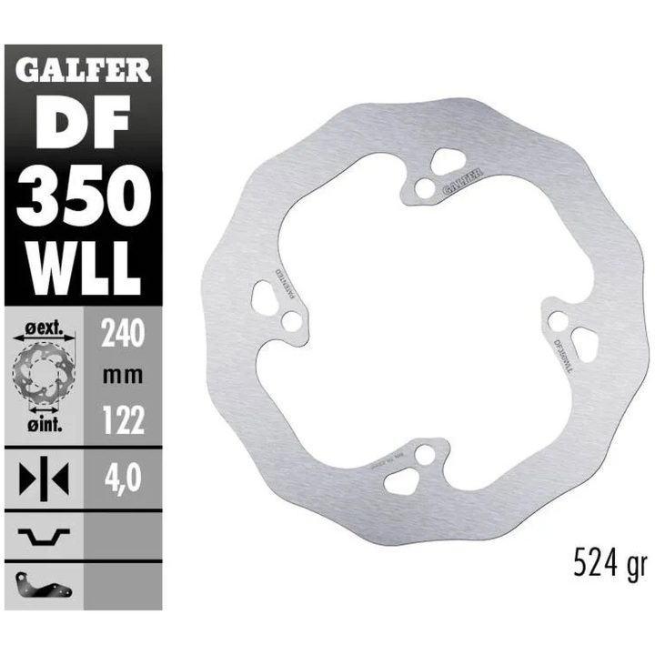 Bromsskiva Wave Silver GALFER Bromsskiva – bild 2