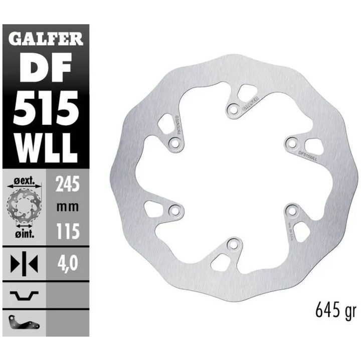Bromsskiva Wave Silver GALFER Bromsskiva – bild 2