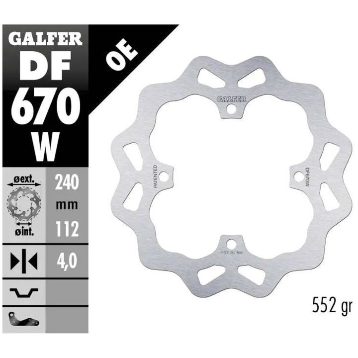 Bromsskiva Wave Silver GALFER Bromsskiva – bild 2