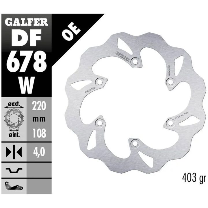 Bromsskiva Wave Silver GALFER Bromsskiva – bild 2
