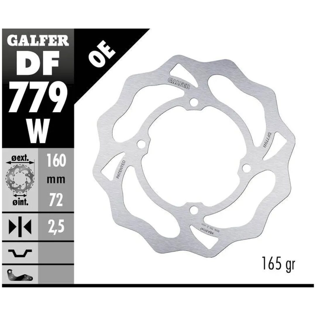 Bromsskiva Wave Silver GALFER Bromsskiva – bild 2