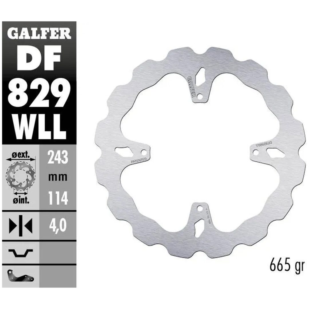 Bromsskiva Wave Silver GALFER Bromsskiva – bild 2