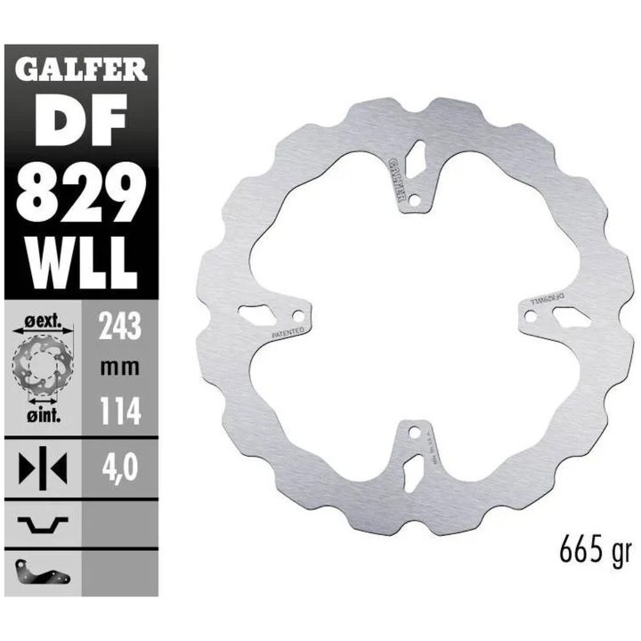 Bromsskiva Wave Silver GALFER Bromsskiva – bild 2