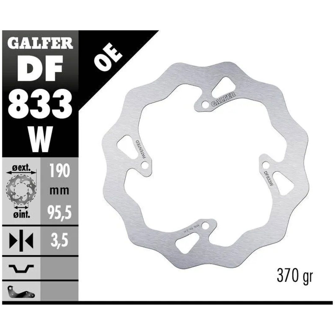 Bromsskiva Wave Silver GALFER Bromsskiva – bild 2