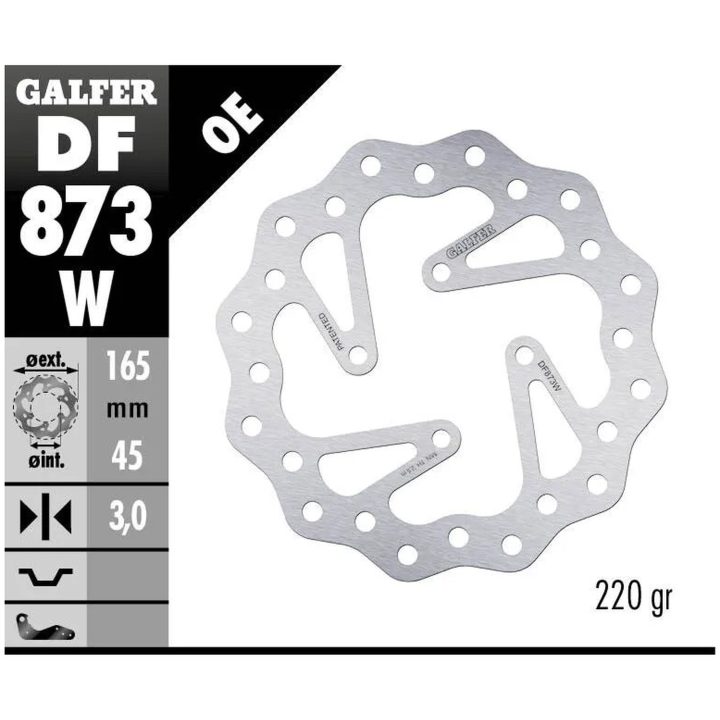 Bromsskiva Wave Silver GALFER Bromsskiva – bild 2