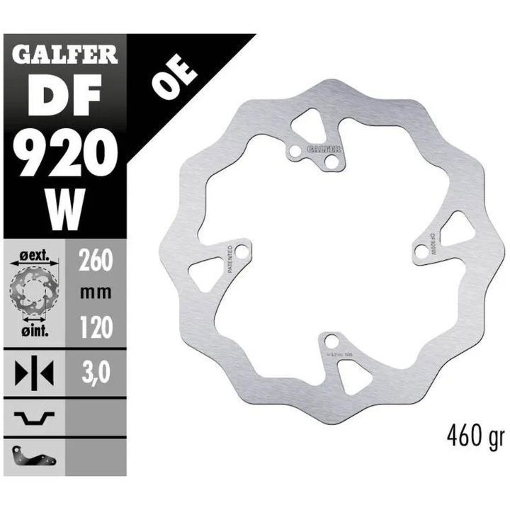 Bromsskiva Wave Silver GALFER Bromsskiva – bild 2