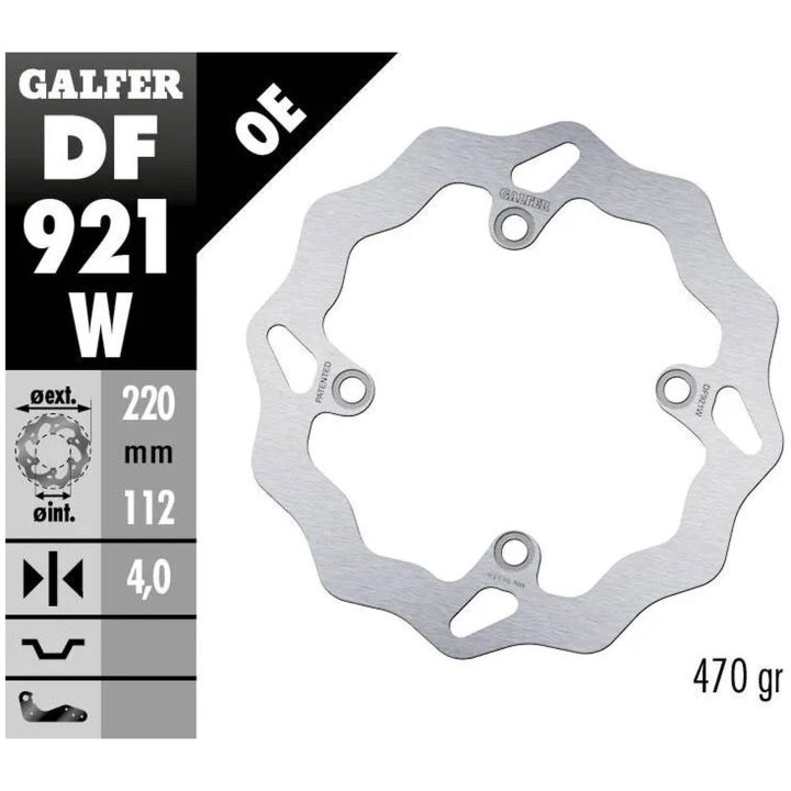 Bromsskiva Wave Silver GALFER Bromsskiva – bild 2