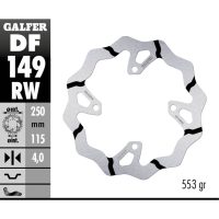 Bromsskiva Wave® Svart/Silver GALFER