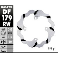 Bromsskiva Wave® Svart/Silver GALFER