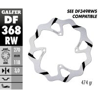 Bromsskiva Wave® Svart/Silver GALFER