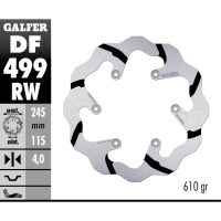 Bromsskiva Wave® Svart/Silver GALFER