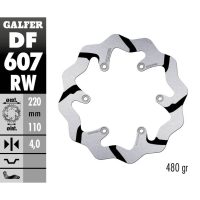 Bromsskiva Wave® Svart/Silver GALFER