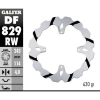 Bromsskiva Wave® Svart/Silver GALFER