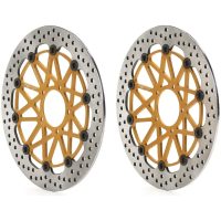 Bromsskivesats SUPERSPORT RACING XTRA LINE Borrad Fullt flytande Rostfritt stål BREMBO