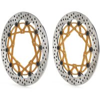 Bromsskivesats SUPERSPORT RACING XTRA LINE Borrad Fullt flytande Rostfritt stål BREMBO