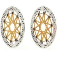 Bromsskivesats SUPERSPORT RACING XTRA LINE Borrad Fullt flytande Rostfritt stål BREMBO