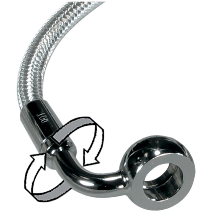 Bromsslang E-Z Align Rostfritt Stål Silver MAGNUM SHIELDING – bild 2