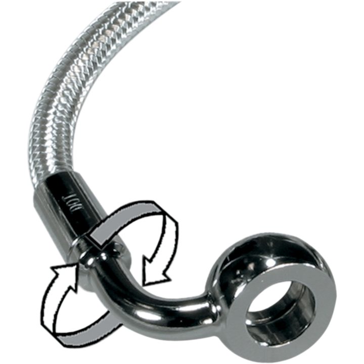 Bromsslang E-Z Align Rostfritt Stål Silver MAGNUM SHIELDING – bild 3