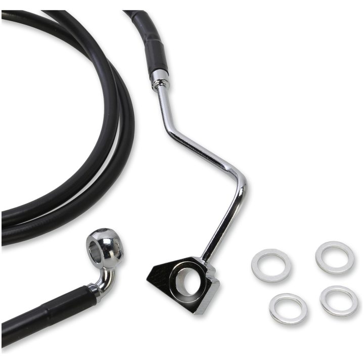 Bromsslangssats Rostfritt Stål Svart DRAG SPECIALTIES 164 cm (64-1/2") – bild 2