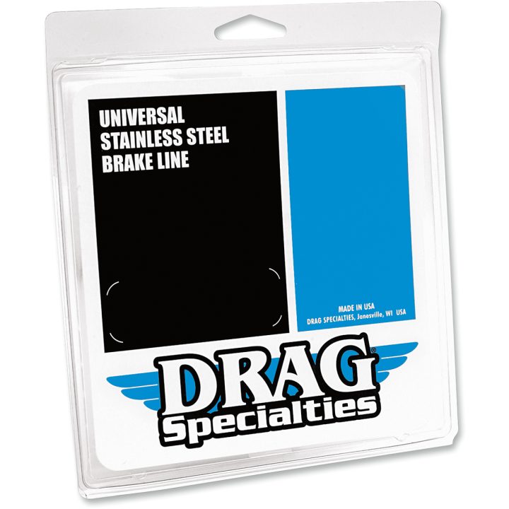 Bromsslangssats Rostfritt Stål Svart DRAG SPECIALTIES FRT BRAKE LINE 99-07 FXST – bild 2