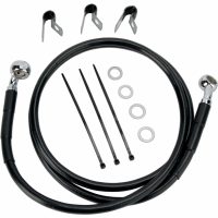 Bromsslangssats Rostfritt Stål Svart DRAG SPECIALTIES