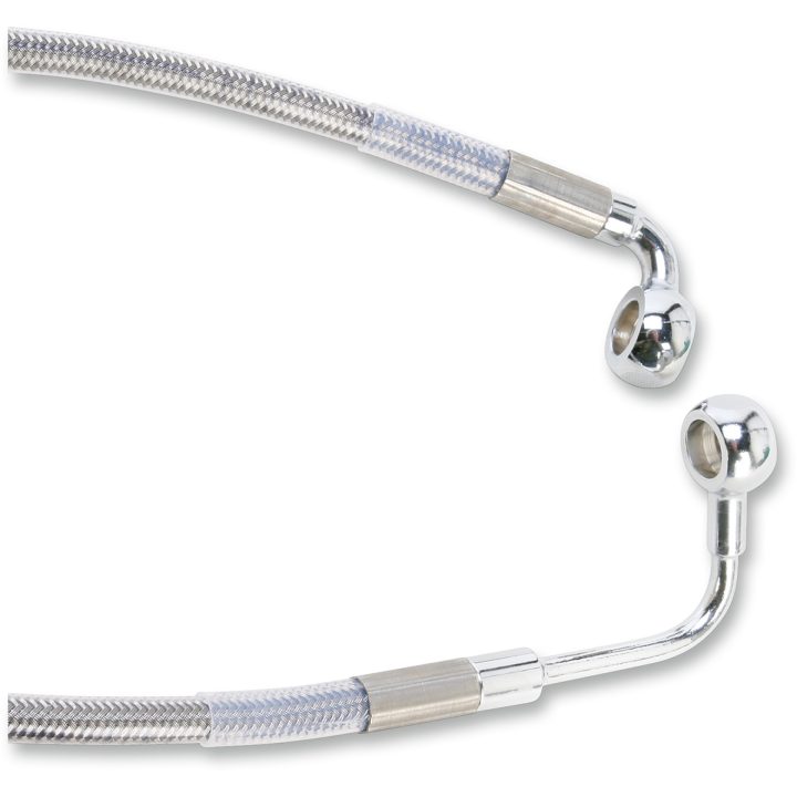 Bromsslangssats Rostfritt Stål Svart DRAG SPECIALTIES LINE BRK R FLHT 08 S/S – bild 2