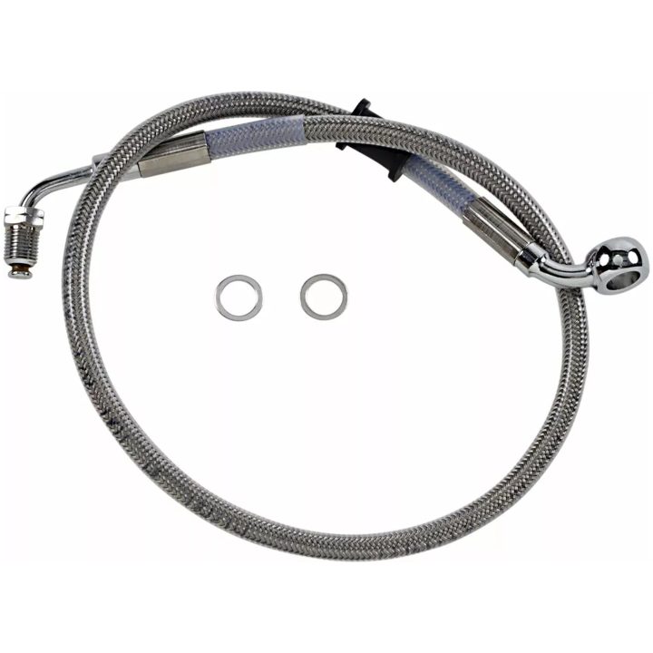 Bromsslangssats Rostfritt Stål Svart DRAG SPECIALTIES Silver – bild 2
