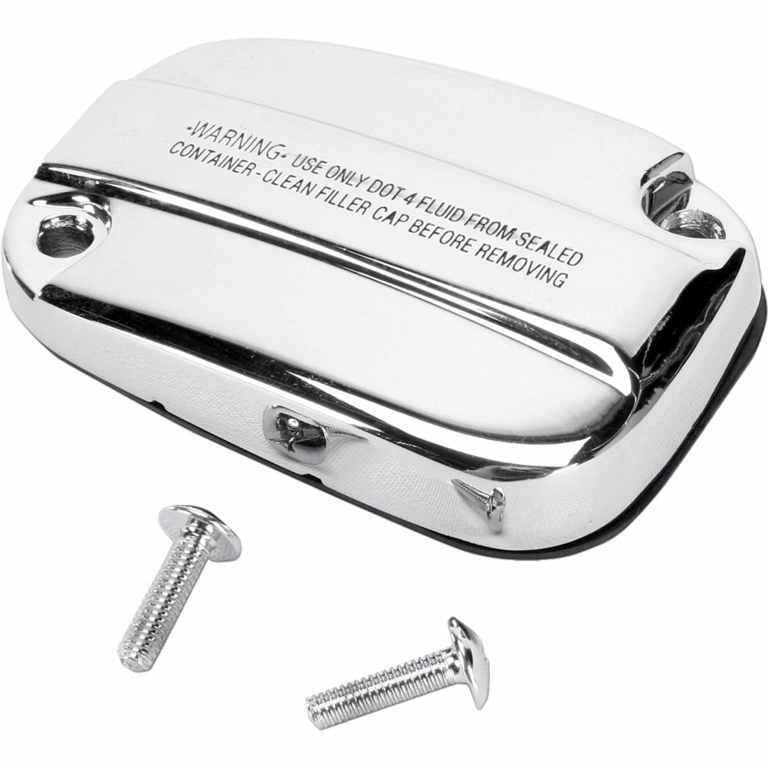 Bromsvätskebehållarlock Kit Krom Aluminium DRAG SPECIALTIES