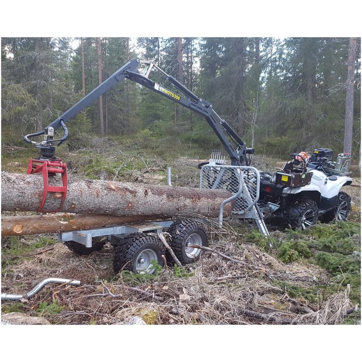 Bronco Hydraulisk Timmervagn 350-II Hydraulisk Drift + Vinsch – bild 2