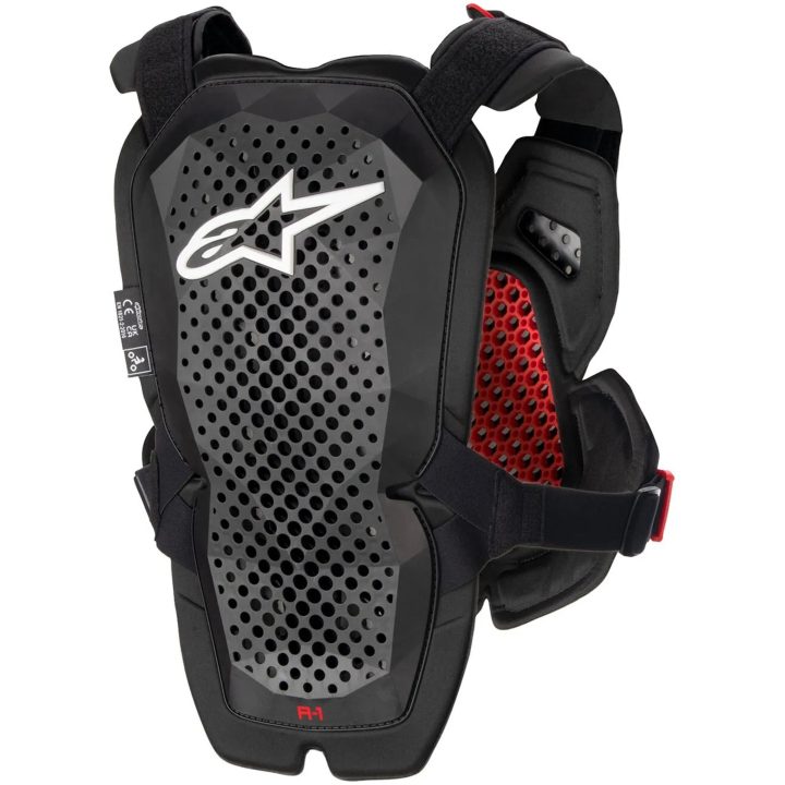 Bröstskydd A-1 Svart/Röd/Grå/Antracit ALPINESTARS M/L – bild 2