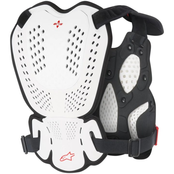 Bröstskydd A-1 Vit/Blå/Röd ALPINESTARS Vit/Blå/Röd – bild 2