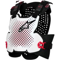 Bröstskydd A-4 Plasma Svart Röd Vit ALPINESTARS(MX)