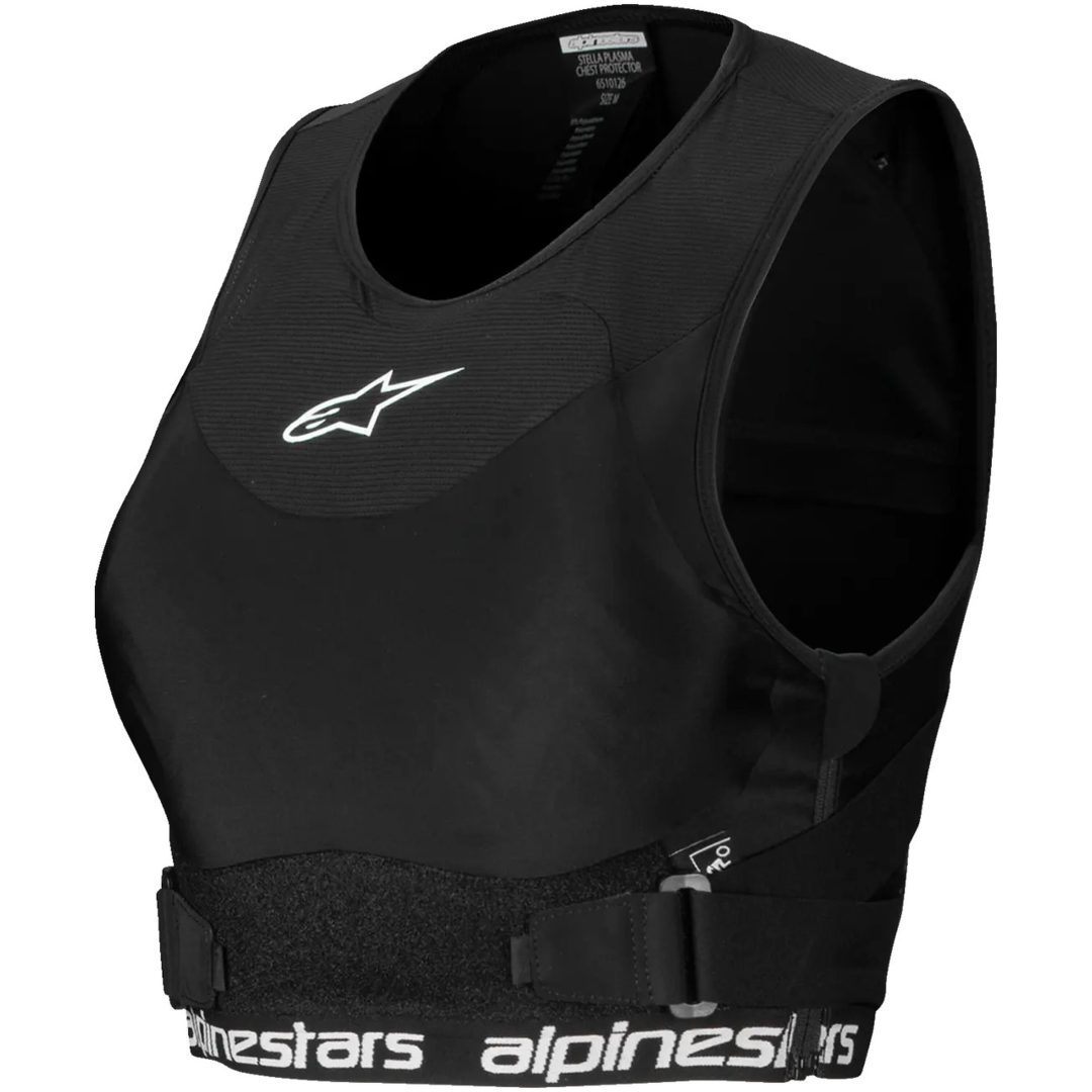 Bröstskydd Dam Plasma Svart Vit ALPINESTARS(MX) L