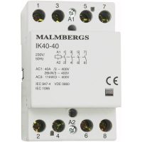 Brumfri kontaktor, 11kW, 40A MALMBERGS