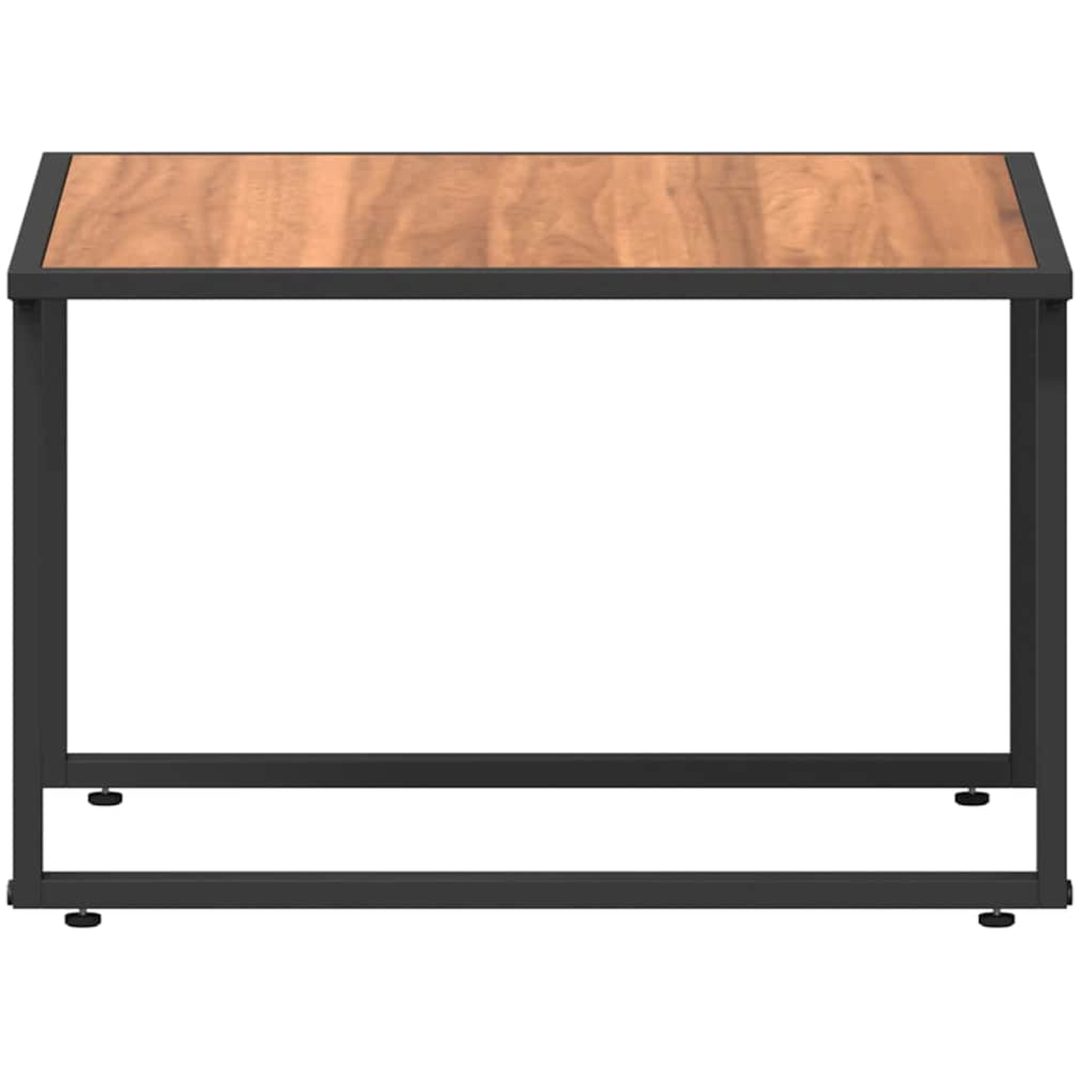 Brunt trädgårdskaffebord DPC och stål vidaXL 55 x 55 x 35 cm – bild 7