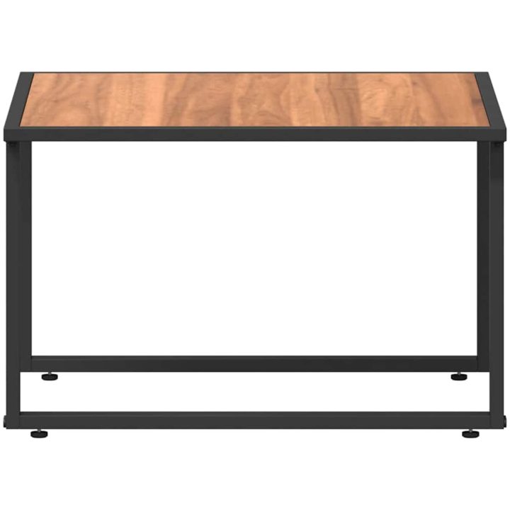 Brunt trädgårdskaffebord DPC och stål vidaXL 55 x 55 x 35 cm – bild 7
