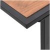 Brunt trädgårdskaffebord DPC och stål vidaXL 55 x 55 x 35 cm – miniatyr 9