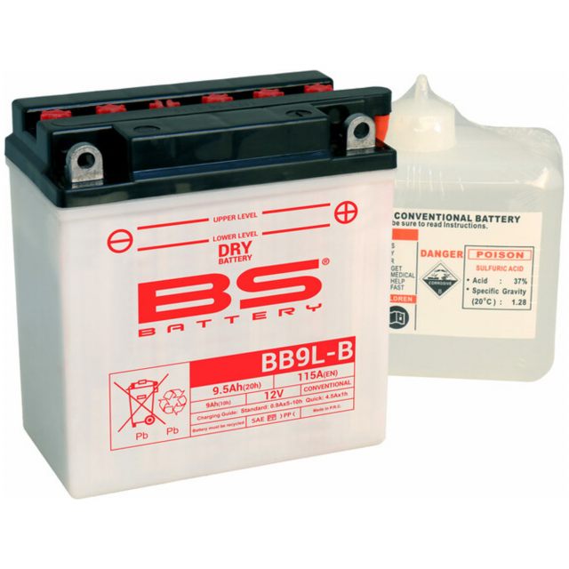 Batteri Högprestanda Med Syrapaket - Bb9l-b BS BATTERY